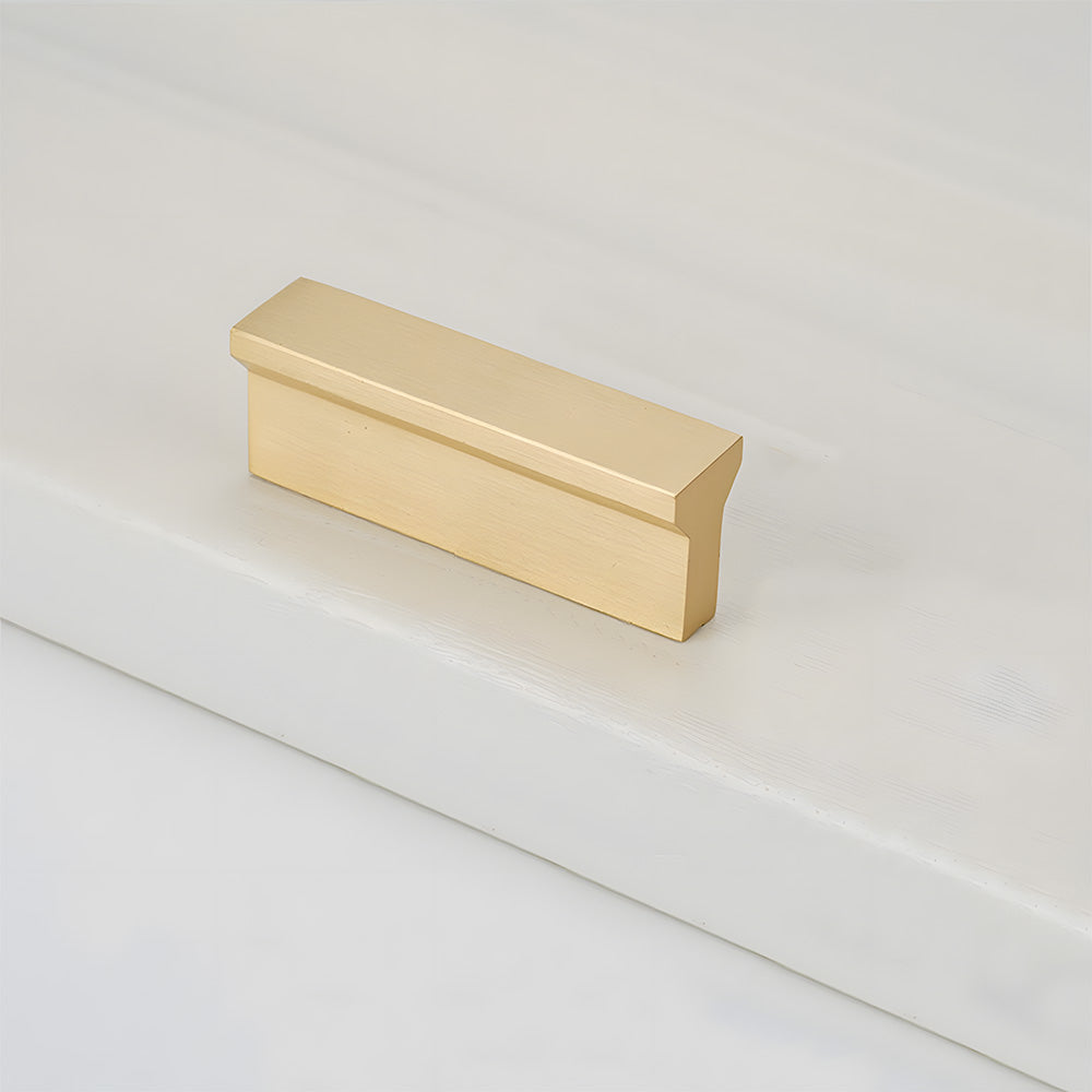 modern short gold brass handles