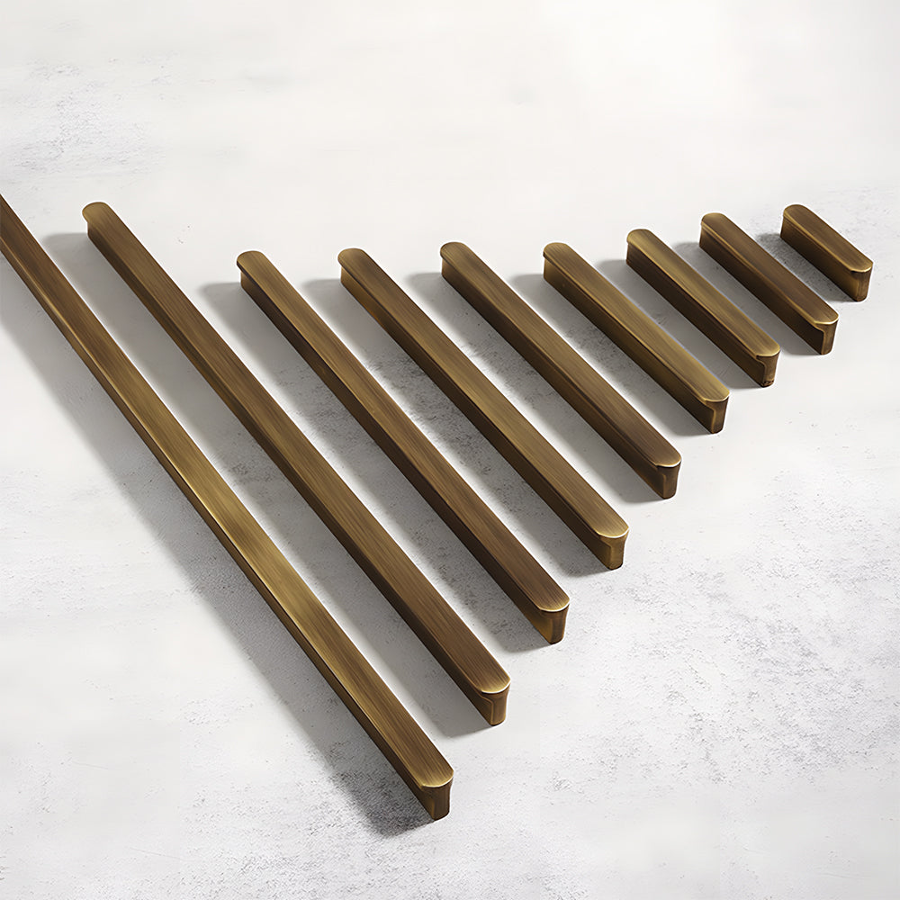 Simple Bronze Brass Cabinet Handles For Kitchen