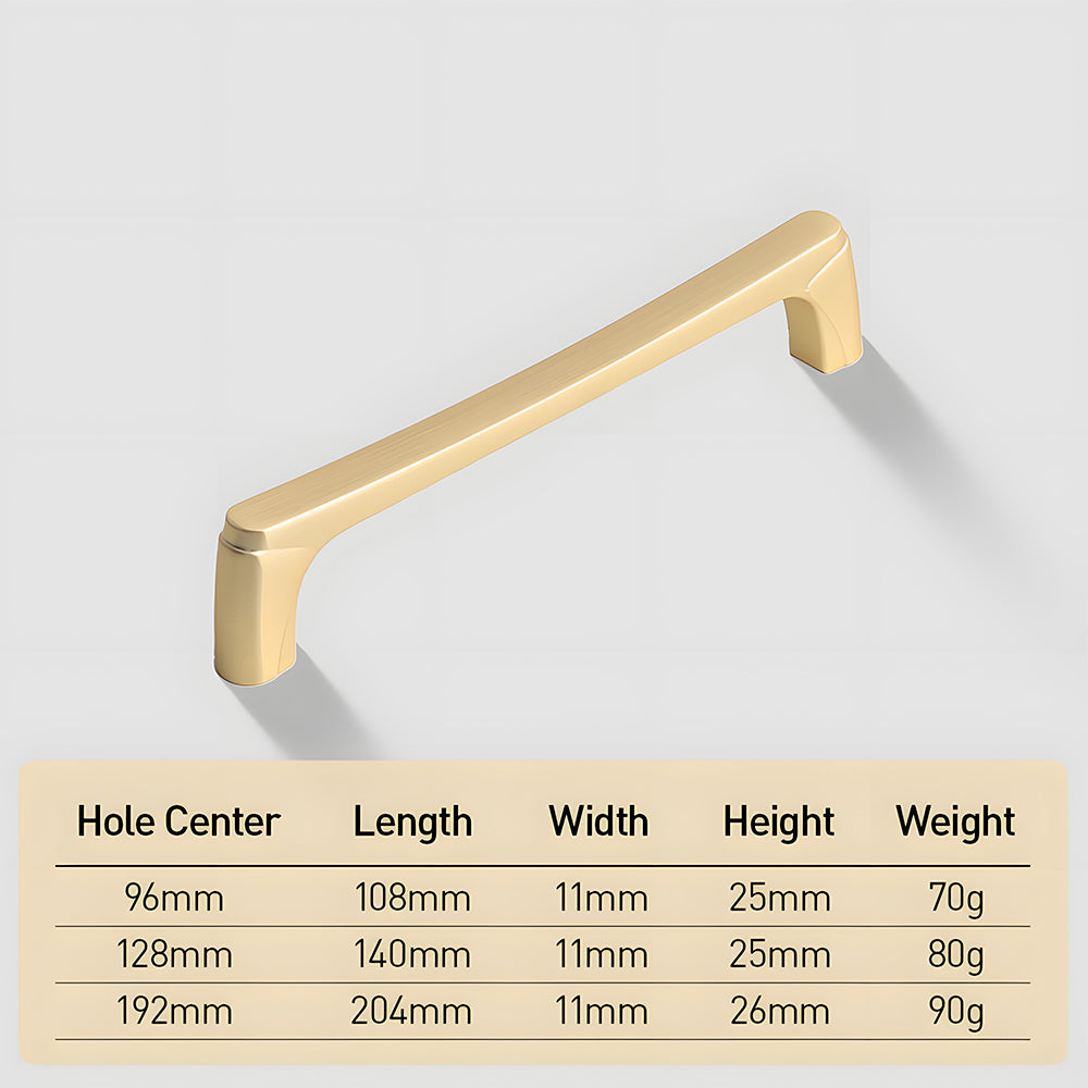 Simple Zinc Alloy Cabinet Wardrobe Handle