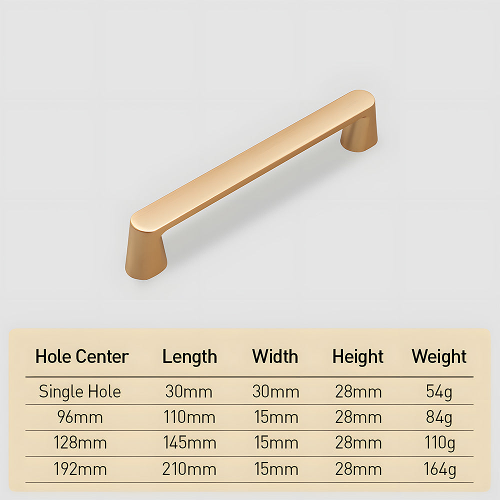 Luxury Gold Cupboard Wardrobe Hardware Drawer Handle