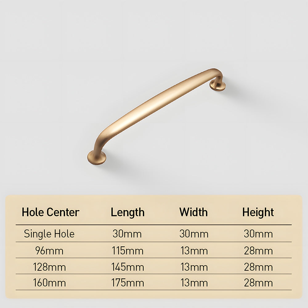 Minimalist Classic Smooth Kitchen Drawer Cabinet Handles
