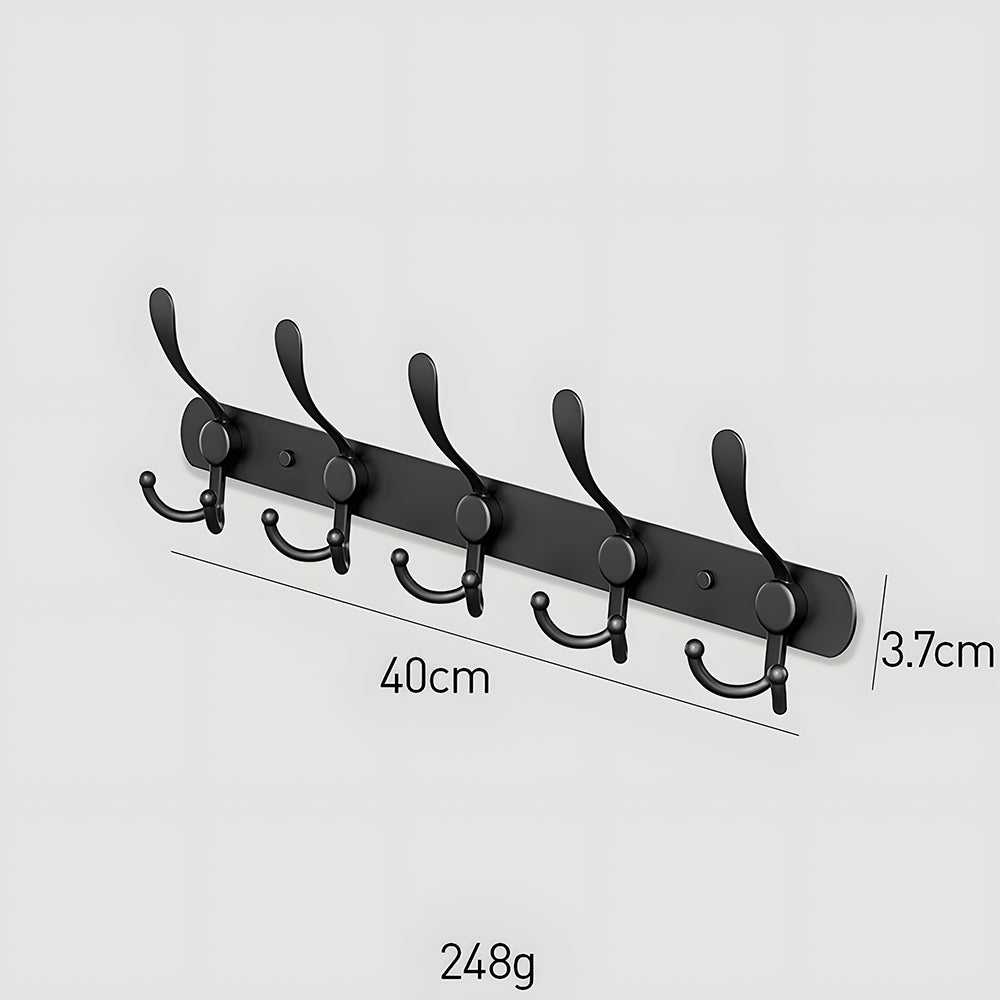 Black Retro Entrance Wall Coat Hat Hook