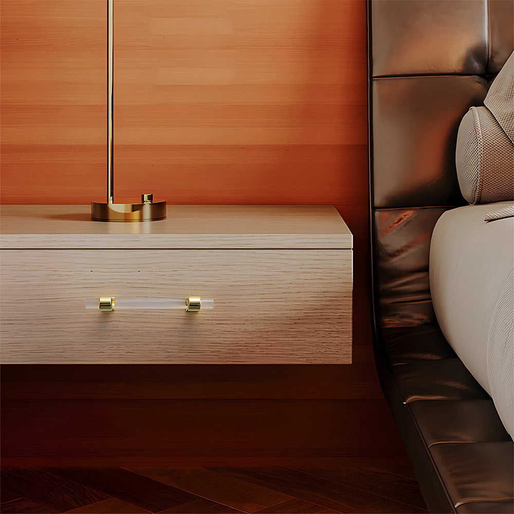 clear gold bedside cabinet handles