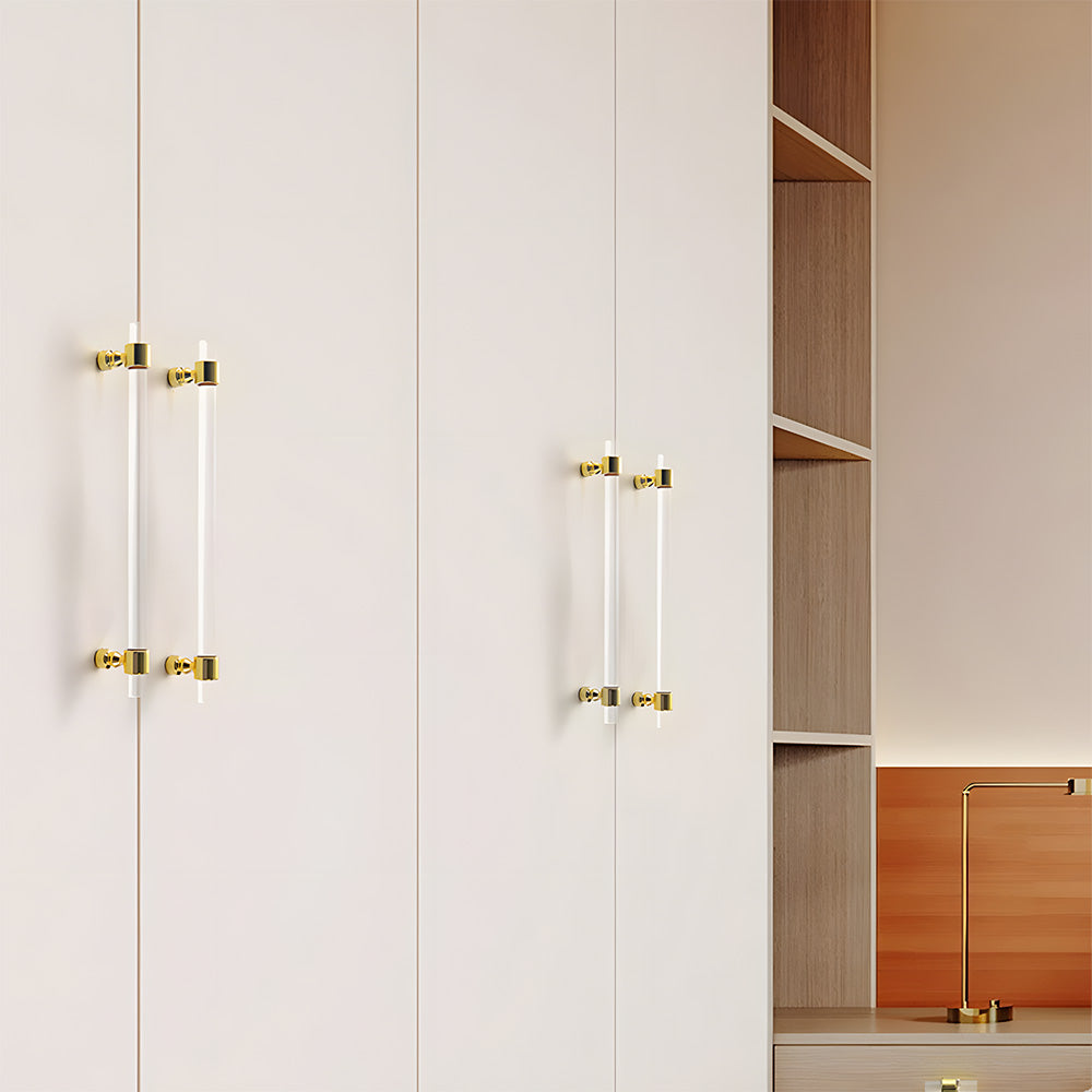 clear gold closet cabinet handles