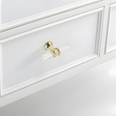 Simple Acrylic Transparent Bathroom Cabinet Handles