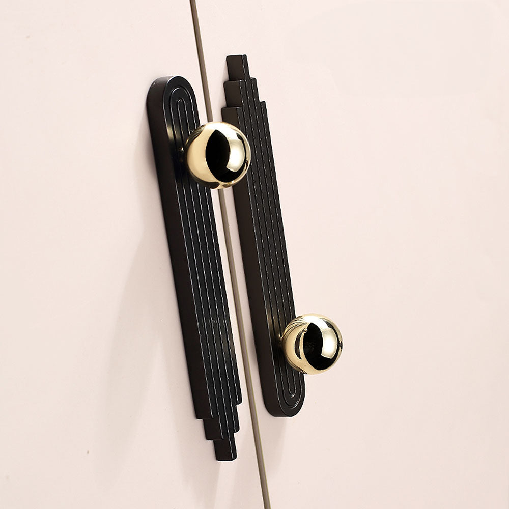 Multi Coloured Finger Print Pattern Cabinet Handles
