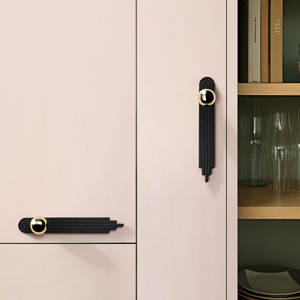 Multi Coloured Finger Print Pattern Cabinet Handles