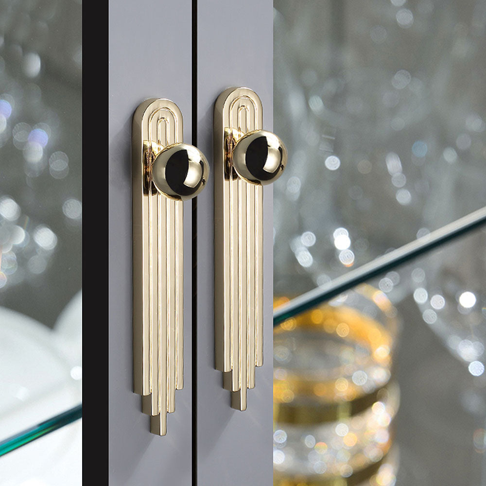 Multi Coloured Finger Print Pattern Cabinet Handles