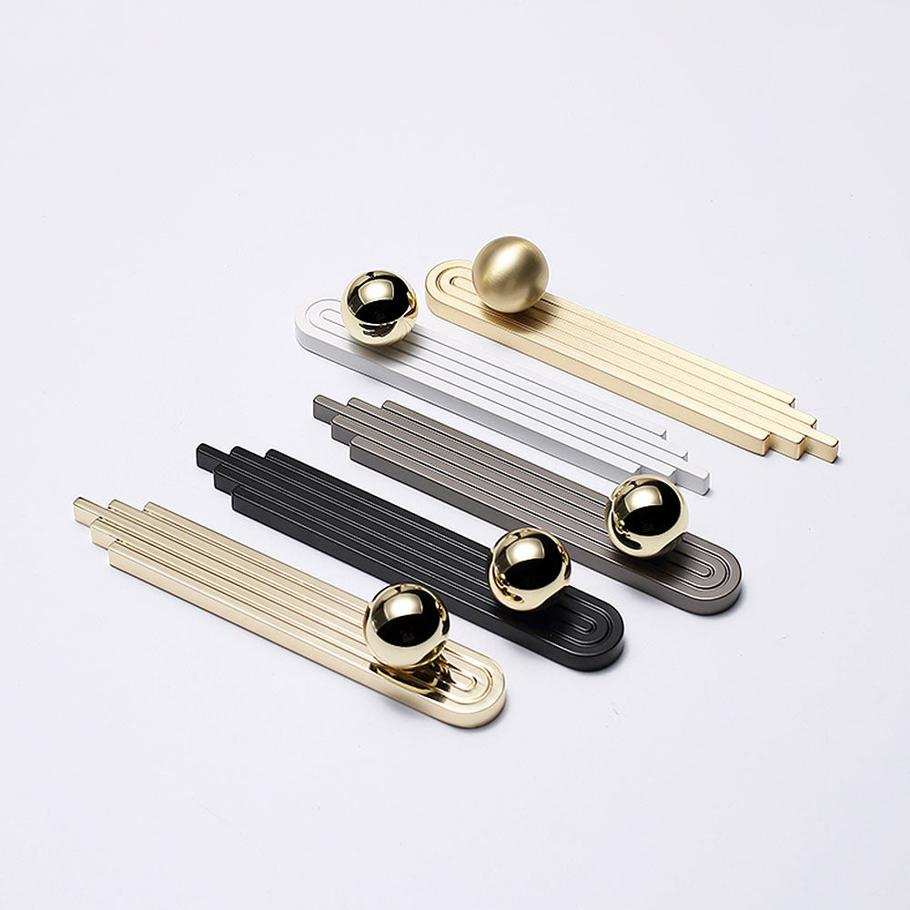 Multi Coloured Finger Print Pattern Cabinet Handles