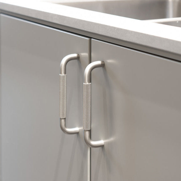 Modern Solid Aluminum Alloy Knurled Cabinet and Drawer Handles