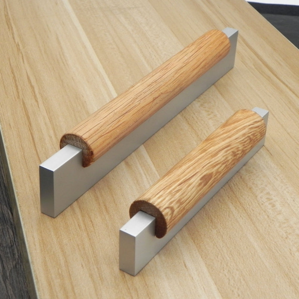 1 Pack Simple Wood Cabinet Kitchen Pull Handle