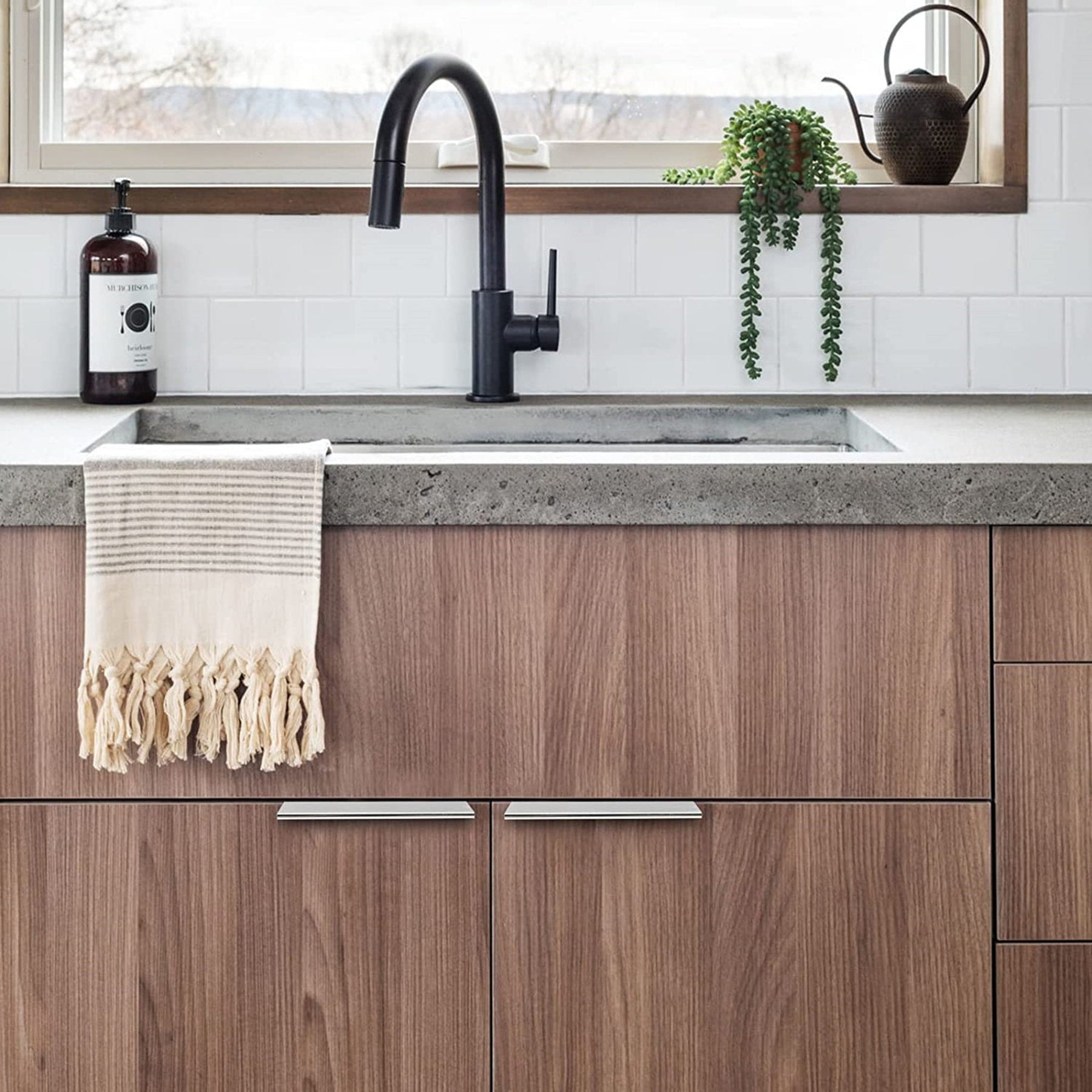 Aluminum Alloy Kitchen Drawer Edge Cabinet Handles