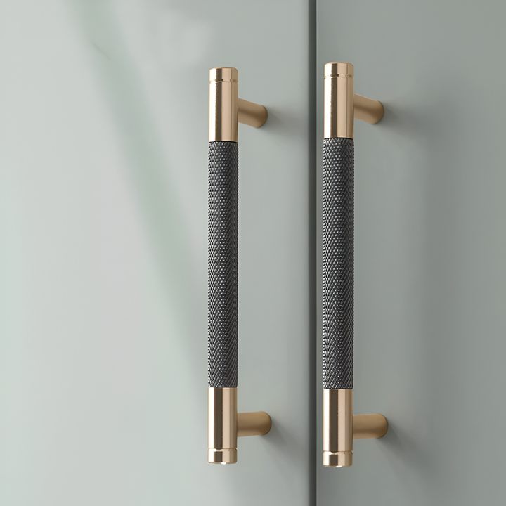 Aluminum Alloy Knurled Bar Pull Handles