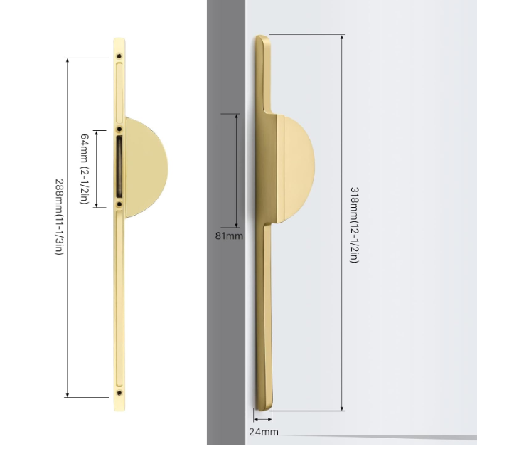 Unique Semicircle Cabinet Handles