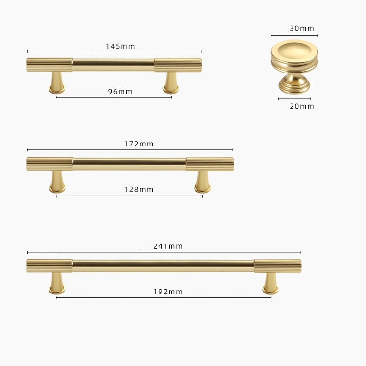 Luxury Stripe Cabinet Handles