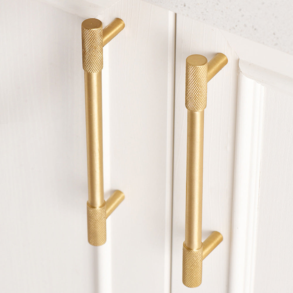 Gold Threaded Cabinet Handles