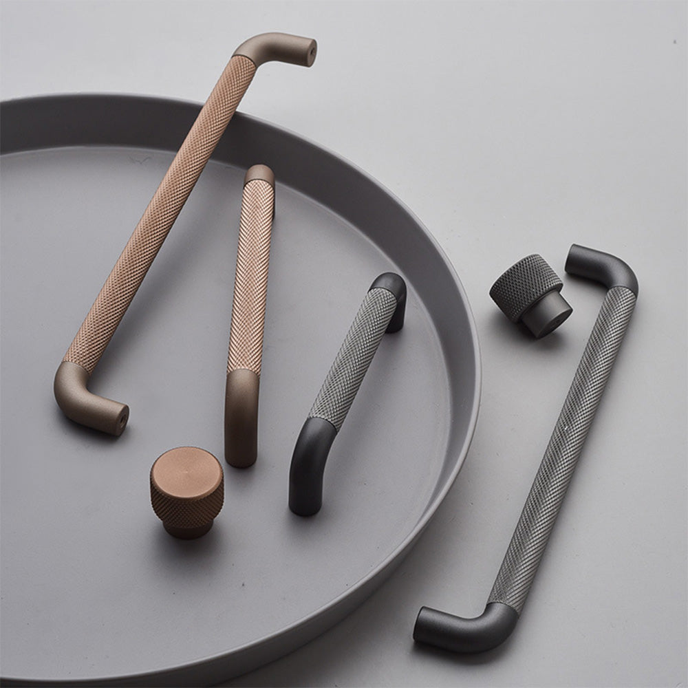Long Cupboard Bar Knurled Handles