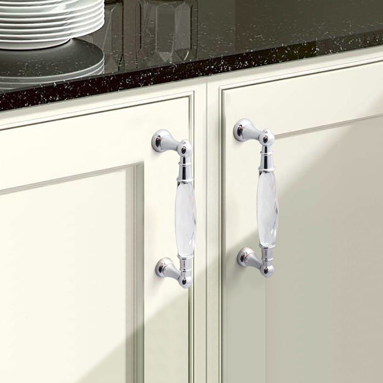 Luxury Crystal Chrome Cupboard Handles