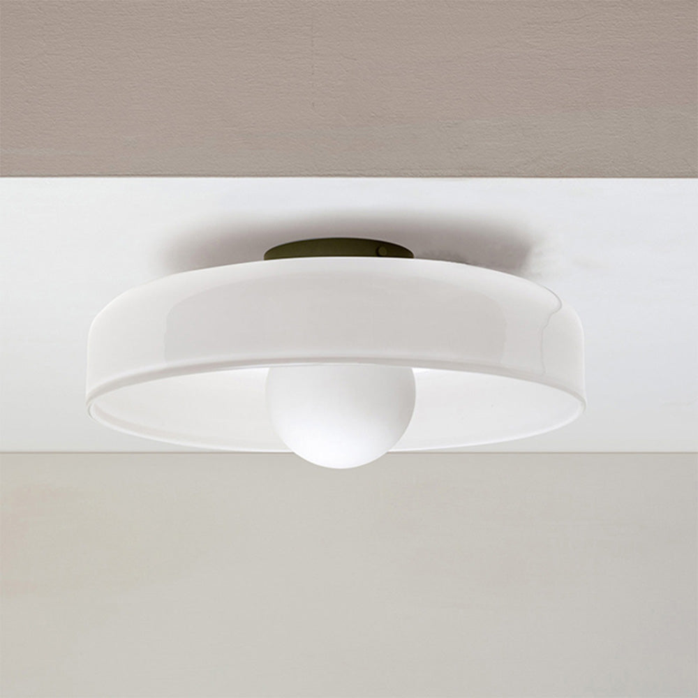 Modern Glass Round Glass Ceiling Light