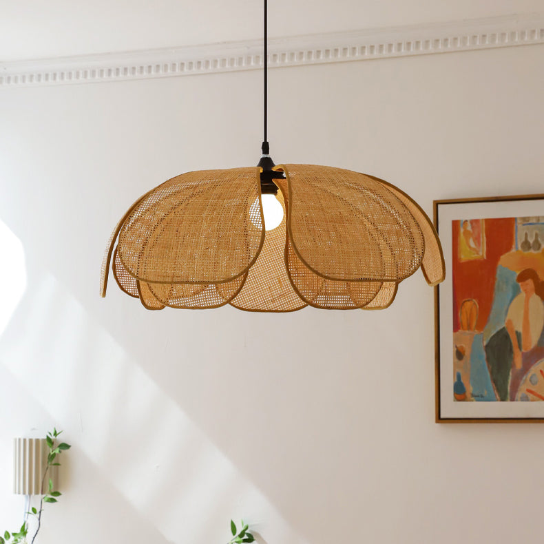 Vintage Rattan Kitchen Island Pendant Lights