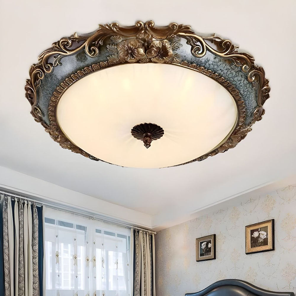 Floral Pedestal Rustic Ceiling Lights