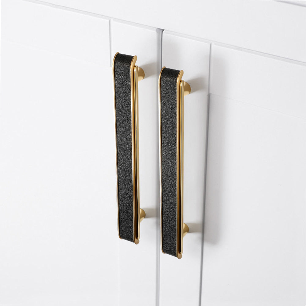 Luxury Leather Pattern Cabinet Pulls