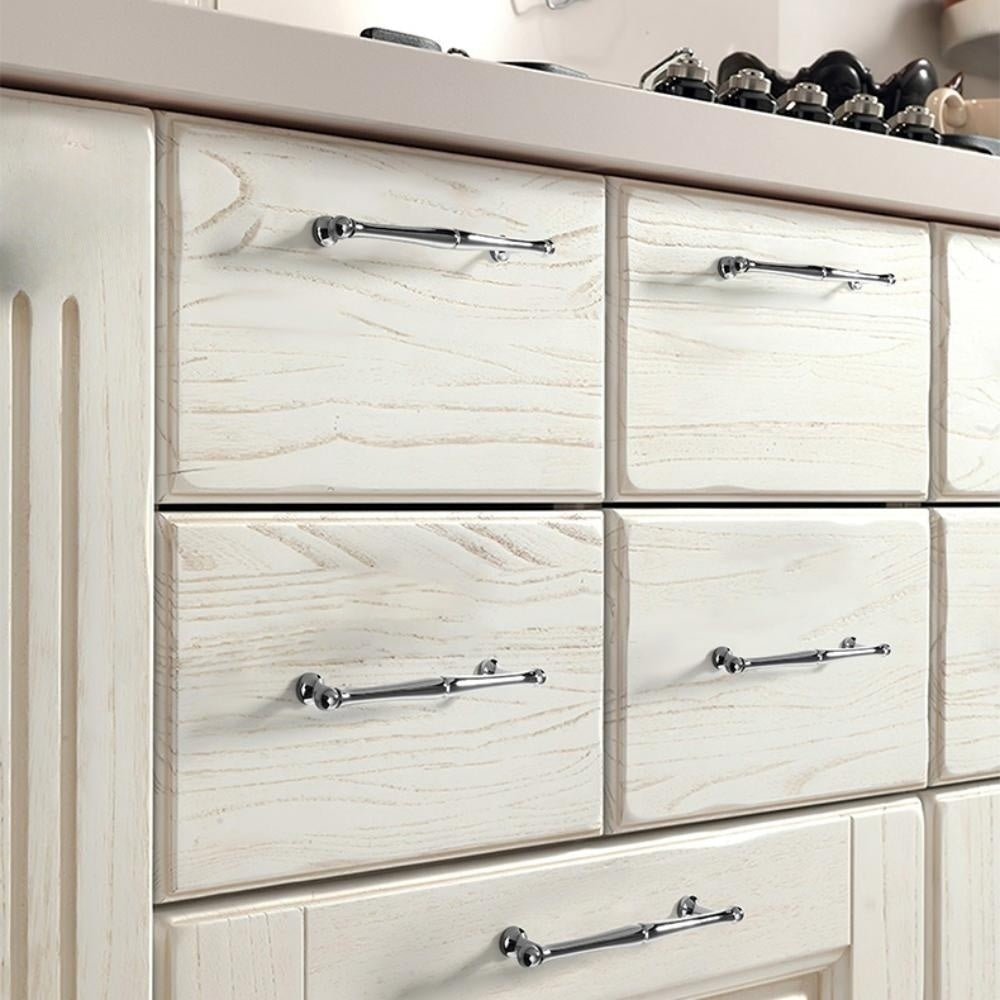 Bright Chrome Brass Drawer Handles