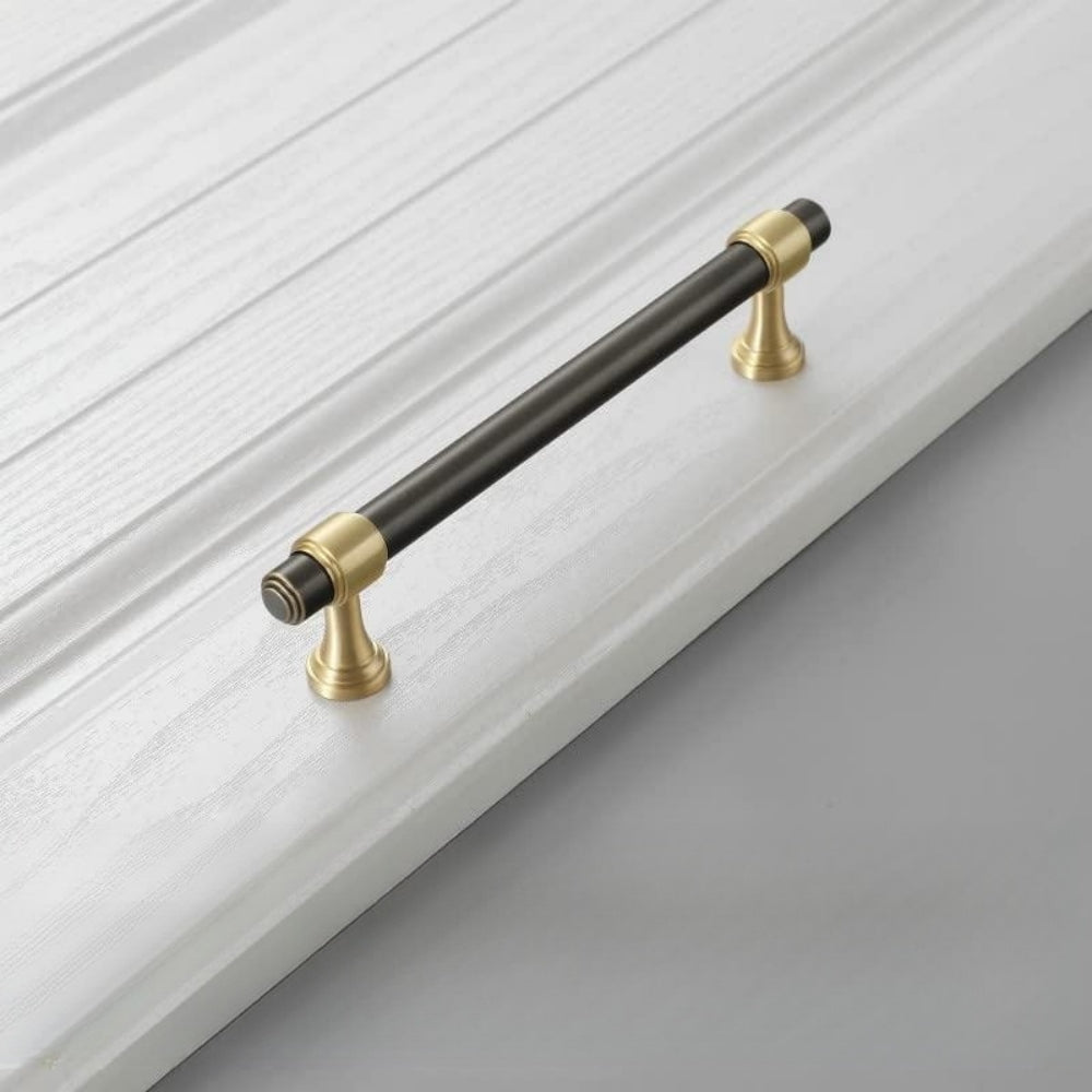 Gold&Black Drawer Kitchen Cupboard Handles