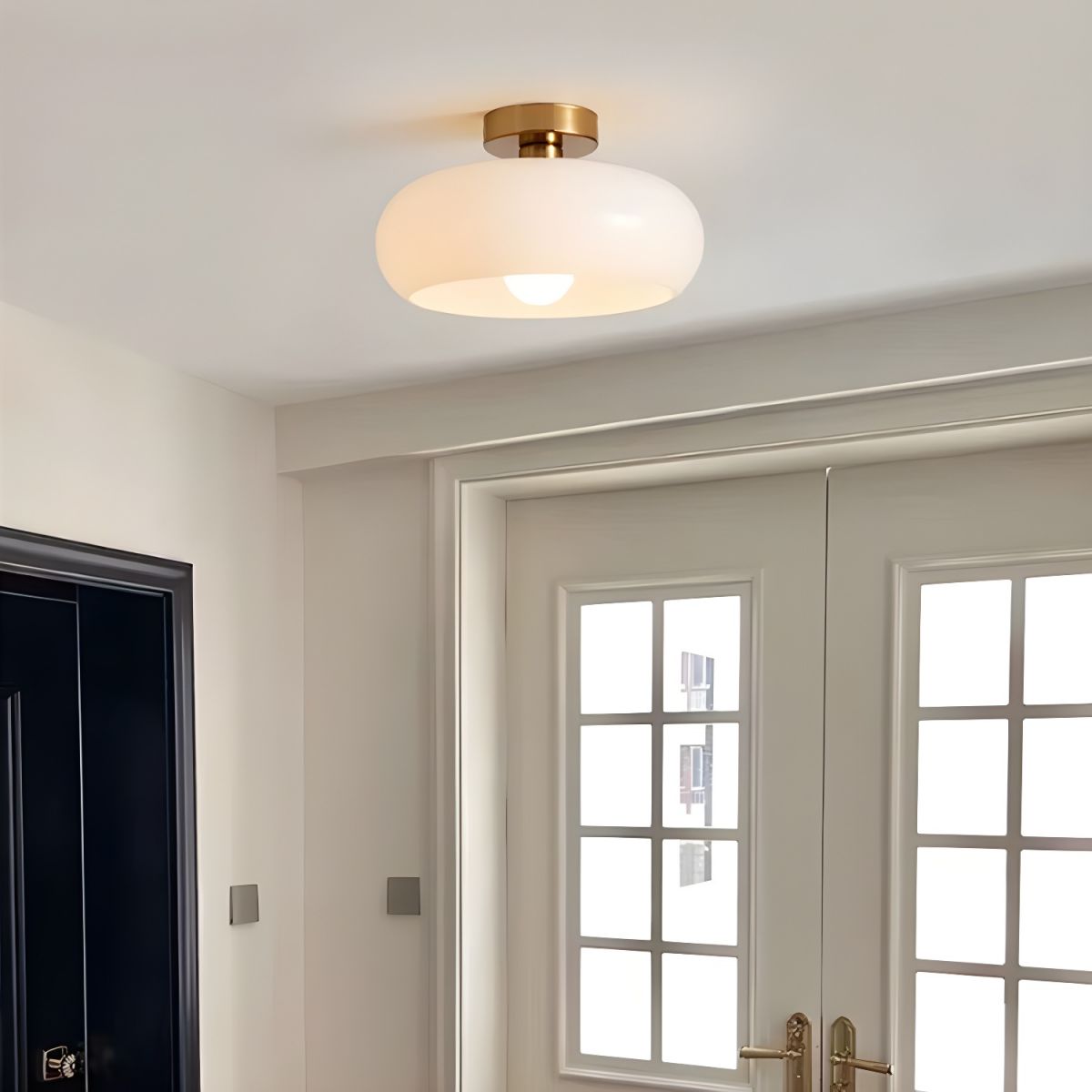 Vintage Gold Glass Pendant Ceiling Lights