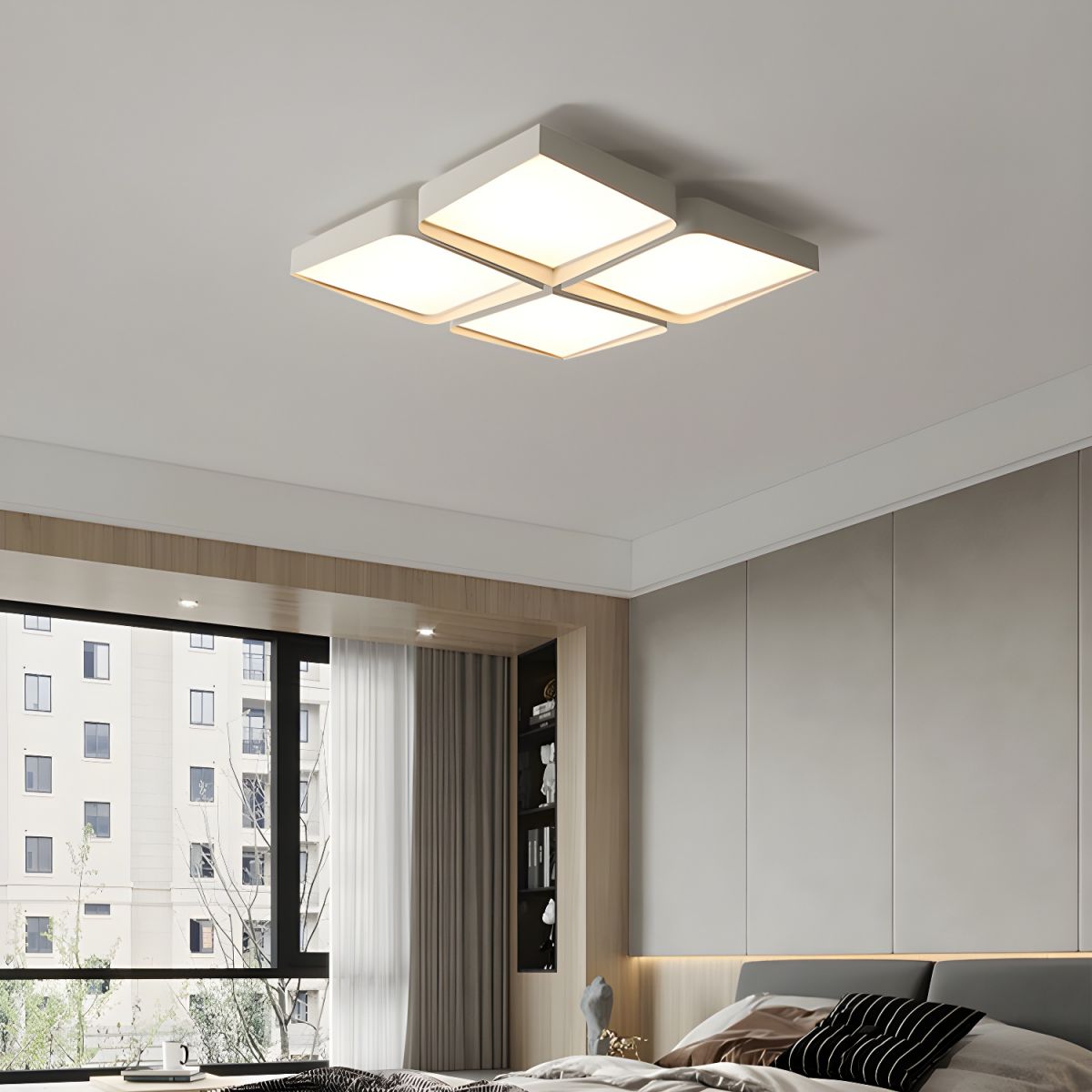 Minimalist Square Iron Ceiling Light