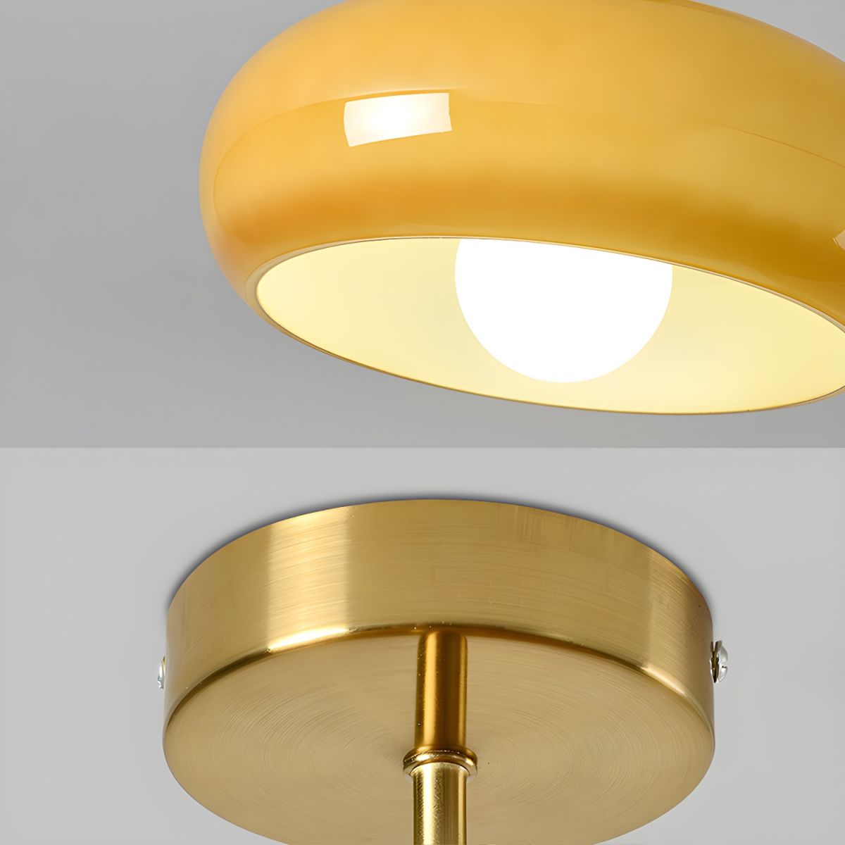 Vintage Gold Glass Pendant Ceiling Lights