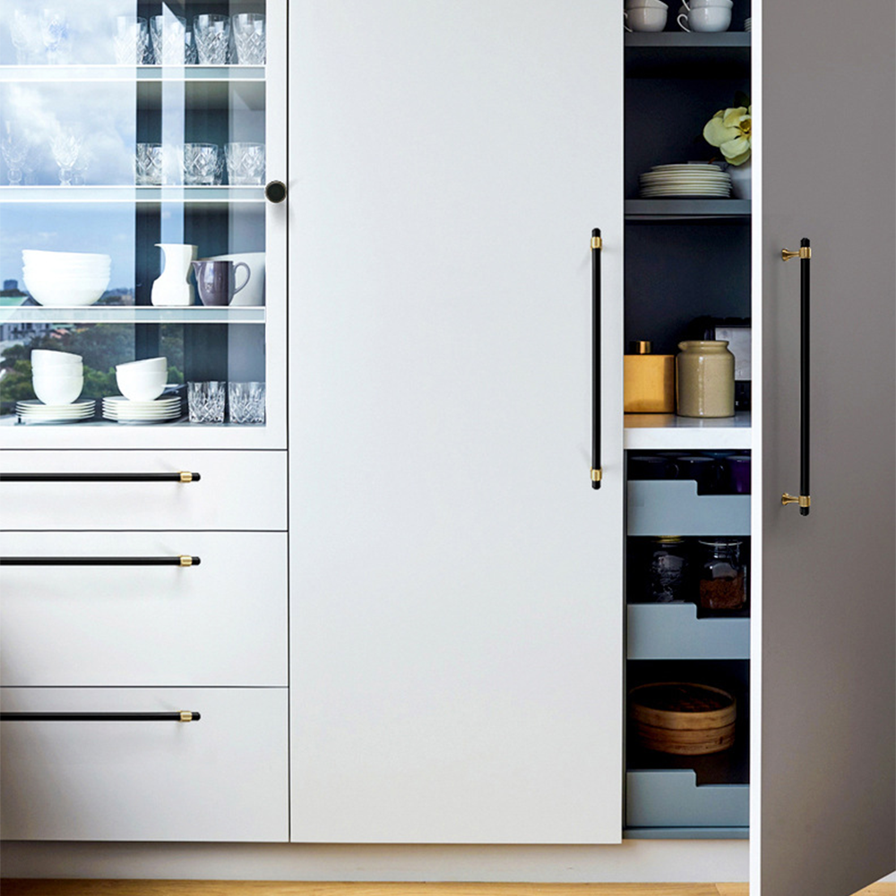Gold&Black Drawer Kitchen Cupboard Handles