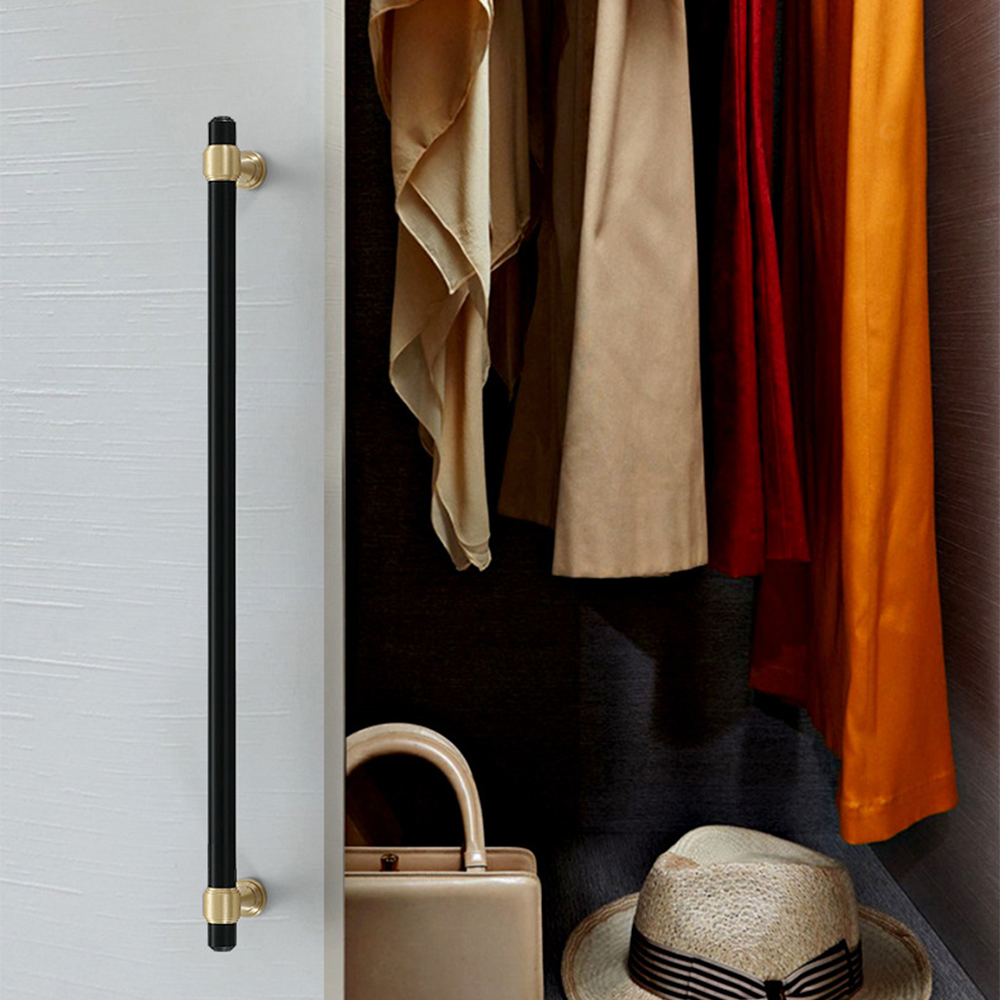 Gold&Black Drawer Kitchen Cupboard Handles