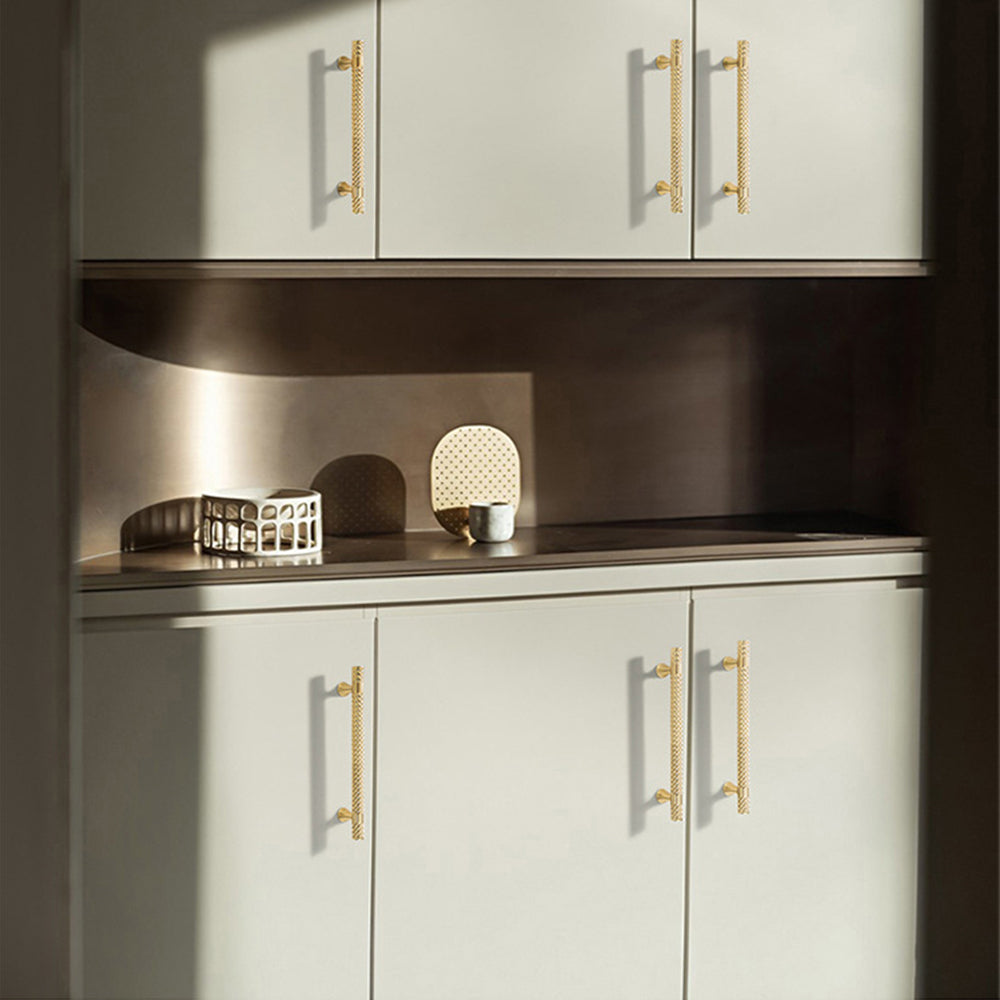Solid Zinc Alloy Titanium Black Gold Door Handles