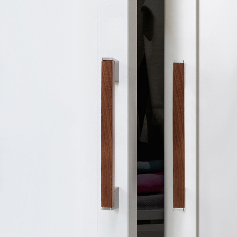 Square Wood Grain Drawer Pull Handles