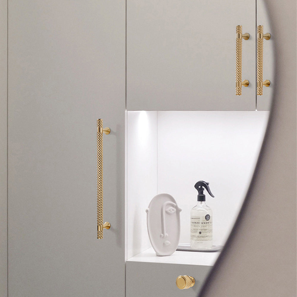 Solid Zinc Alloy Titanium Black Gold Door Handles