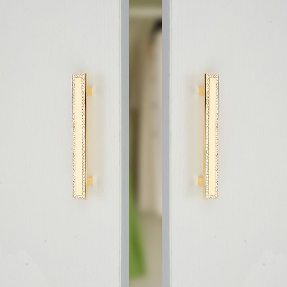 Crystal Square Cabinet Handles