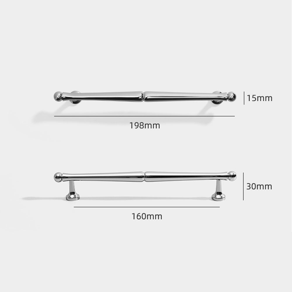 Bright Chrome Brass Drawer Handles