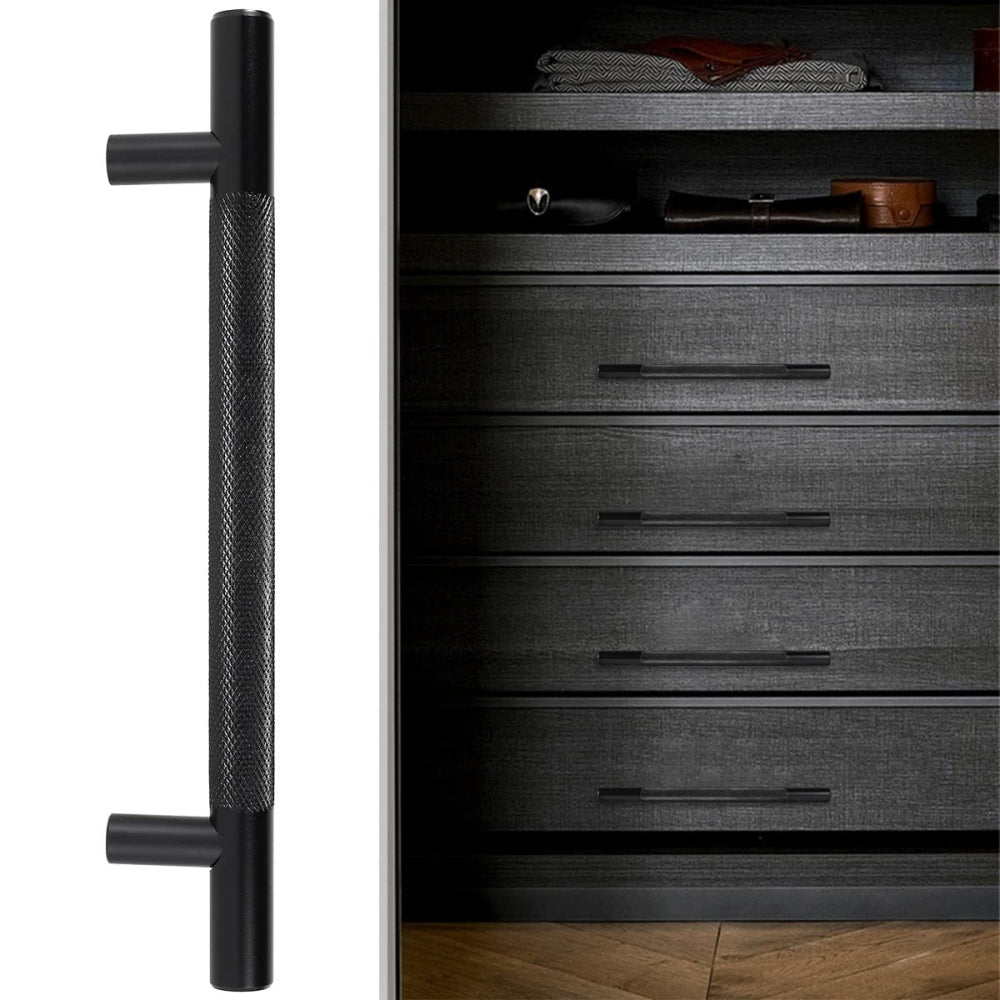 Aluminum Alloy Cabinet Doors Knurled Handles
