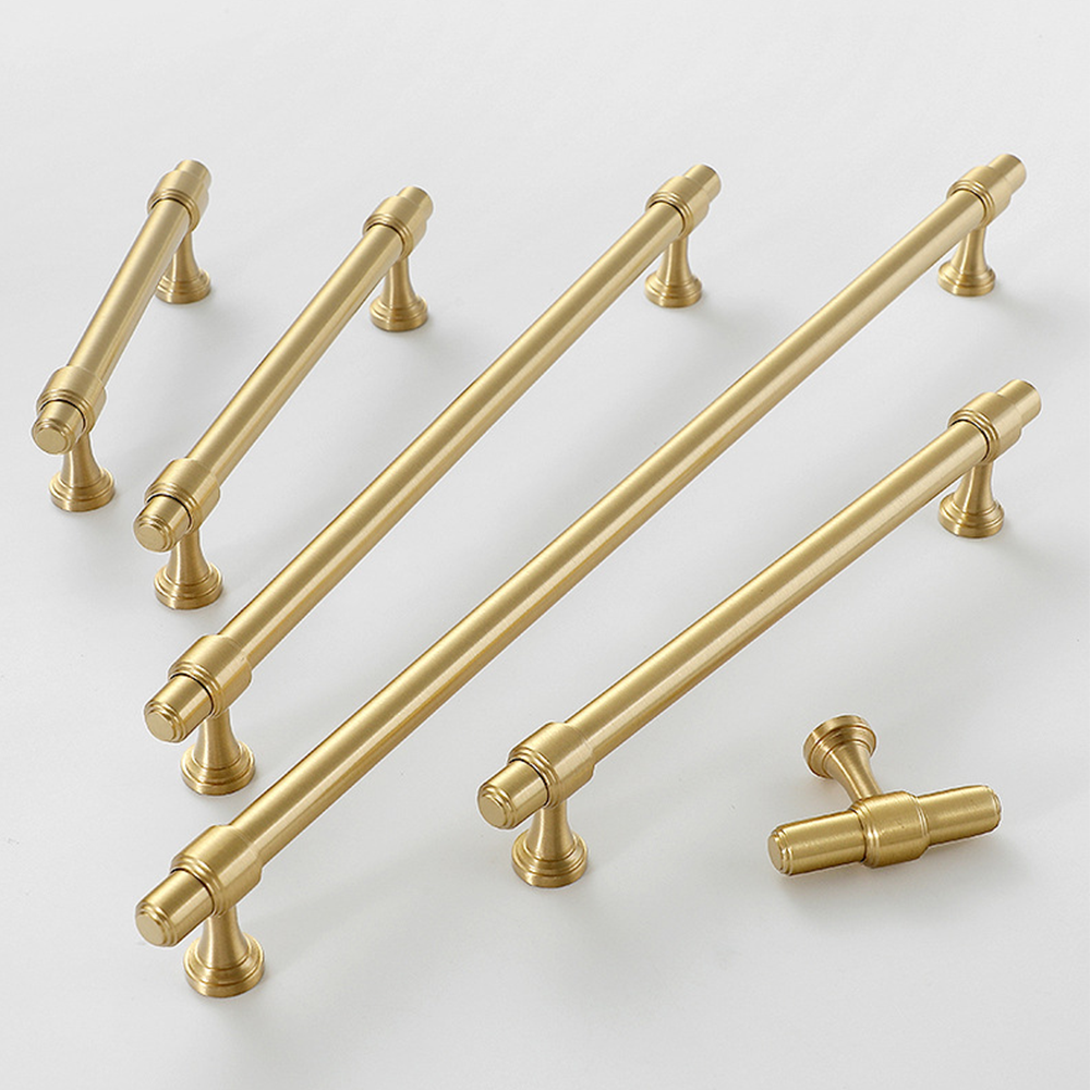 Gold&Black Drawer Kitchen Cupboard Handles