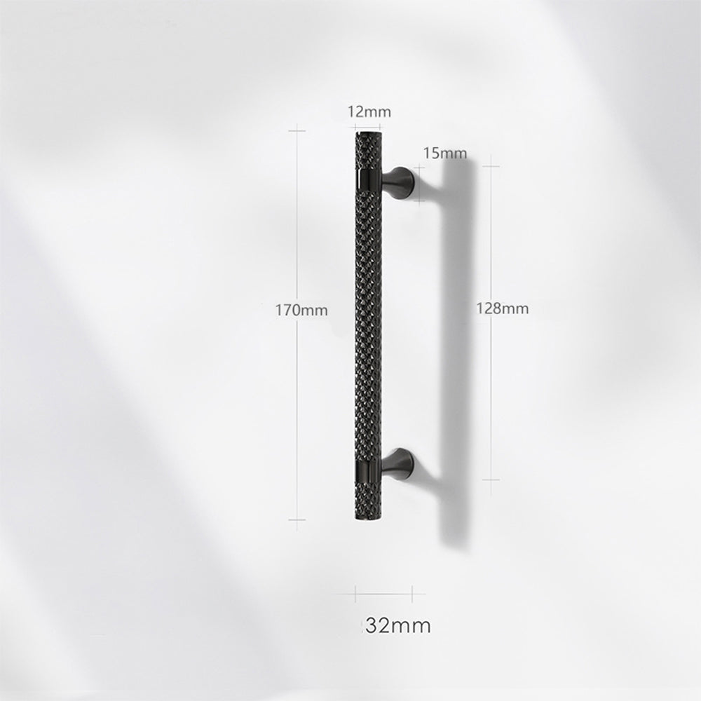 Solid Zinc Alloy Titanium Black Gold Door Handles