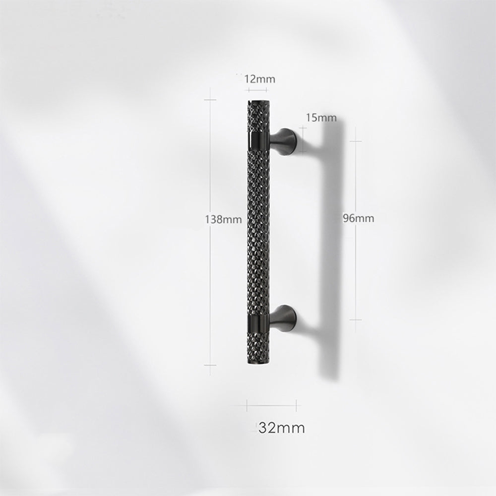 Solid Zinc Alloy Titanium Black Gold Door Handles
