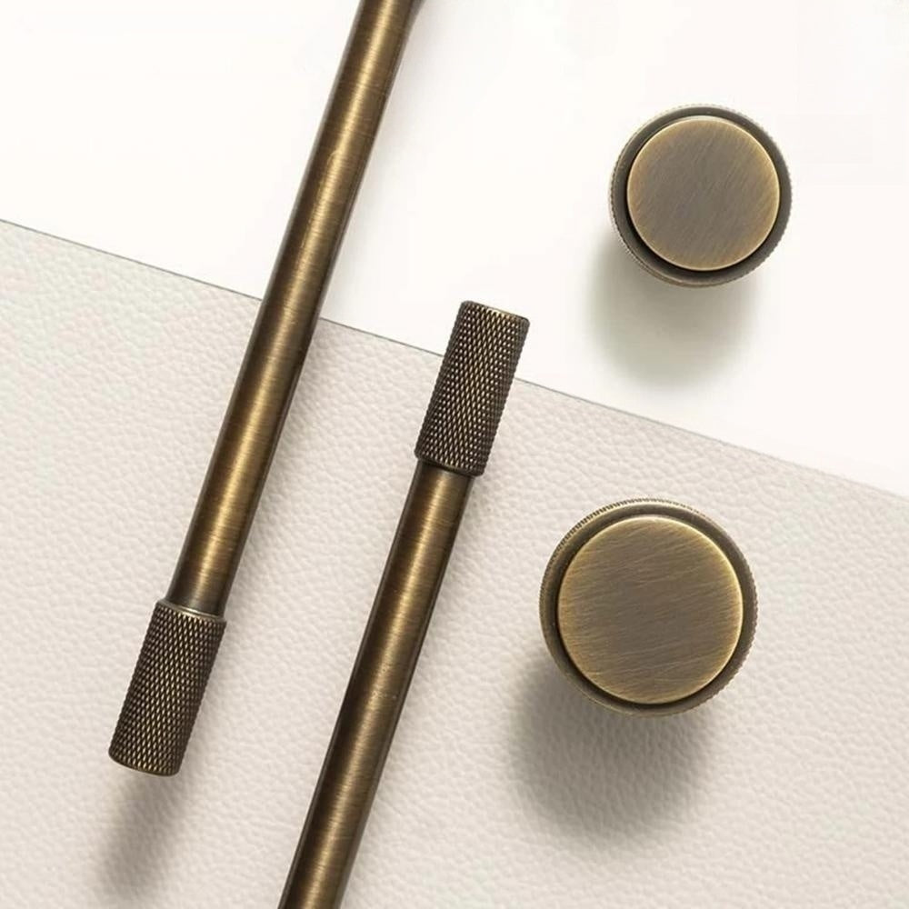 Gold Threaded Cabinet Handles