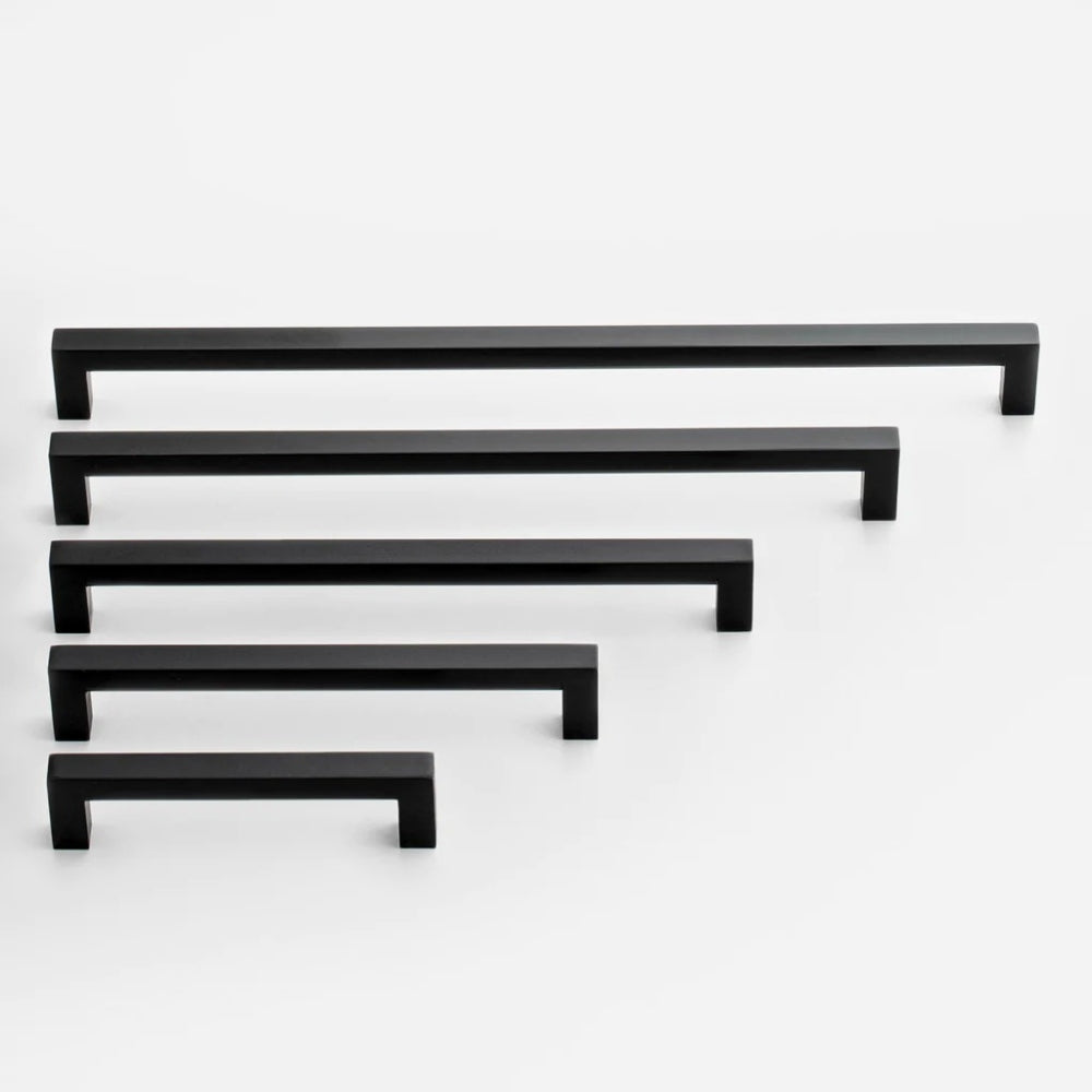 Matte Black Square Bar Handles