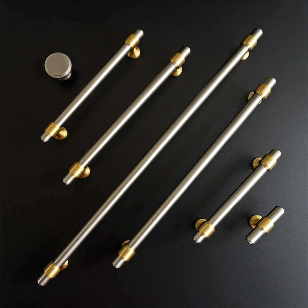 Gold&Black Drawer Kitchen Cupboard Handles