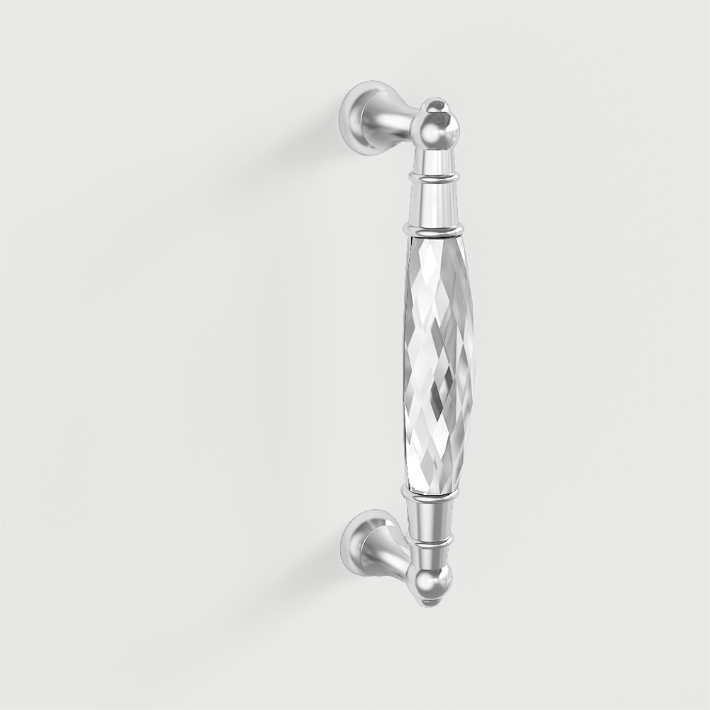 Luxury Crystal Chrome Cupboard Handles