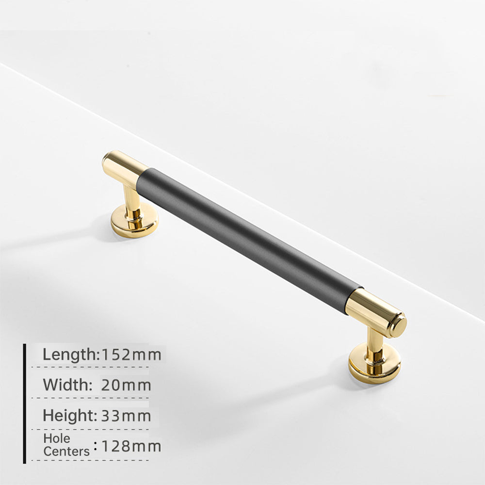 Modern Aluminium Alloy Two Toned Cabinet Handles