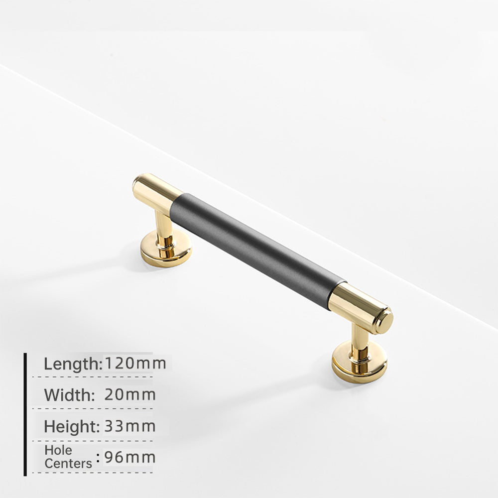 Modern Aluminium Alloy Two Toned Cabinet Handles