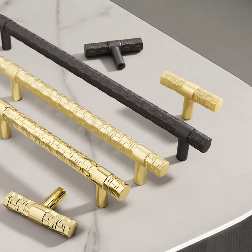 Creative Solid T Bar Zinc Alloy Cabinet Drawer Handles