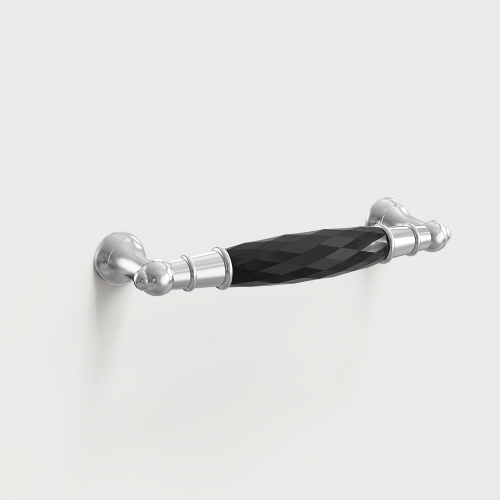 Luxury Crystal Chrome Cupboard Handles